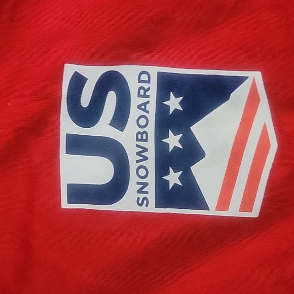NWT Men's Volcom "United States Olympic Snowboarding Team" L/S T-Shirt. RED - Picture 2 of 5